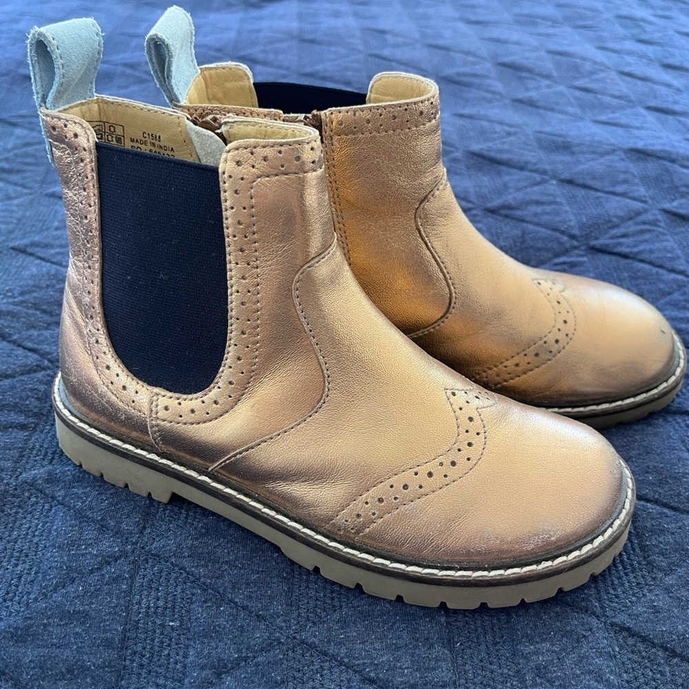 Mini Boden Metallic Boots